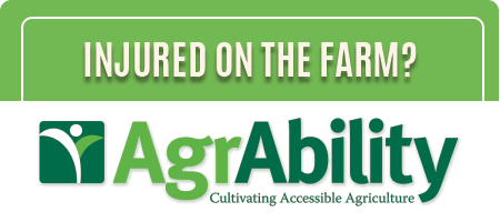 Injured on the farm? Missouri AgrAbility. Cultivating Accessible Agriculture